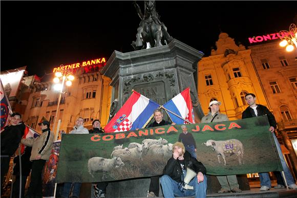 Završio prosvjed u Zagrebu                                                                                                                                                                                                                      