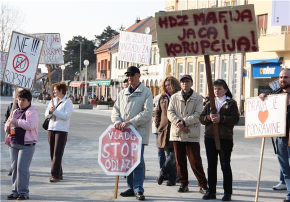 Prosvjedi u Virovitici, Koprivnici i Slavonskom Brodu                                                                                                                                                                                           