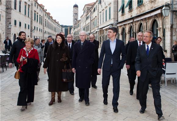 Premijer Milanović sa Rompuyem u Dubrovniku                                                                                                                                                                                                     