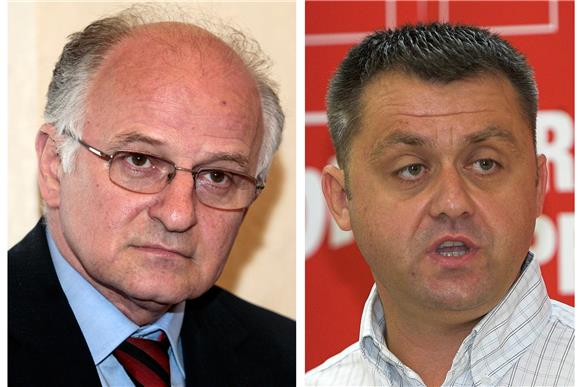 Predsjednik Glavnog odbora SDP-a Josip Leko, glavni tajnik Igor Dragovan                                                                                                                                                                        