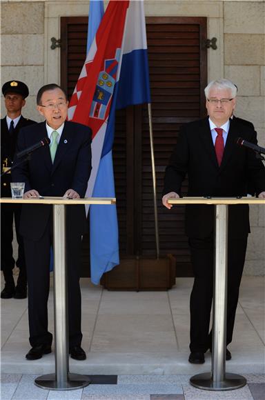 Ban Ki-moon i Josipović: Hrvatska pridonosi mirovnoj politici u svijetu                                                                                                                                                                         