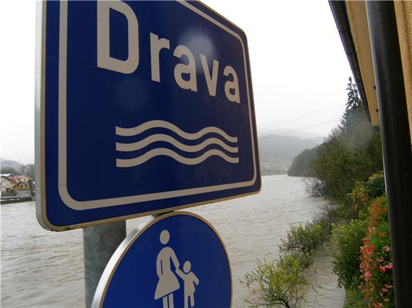 Drava- najveći dotok vode oko ponoći                                                                                                                                                                                                            