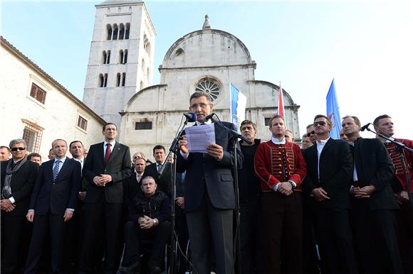 Zadrani dočekali generala Gotovinu                                                                                                                                                                                                              