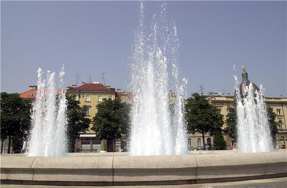 Starčevićev trg u Zagrebu.                                                                                                                                                                                                                      