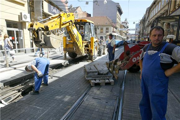 Obnova tramvajskih pruga na raskrižju Ilice i Frankopanske u Zagrebu                                                                                                                                                                            