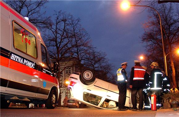 Prometna nezgoda u Klaićevoj ulici u Zagrebu                                                                                                                                                                                                    