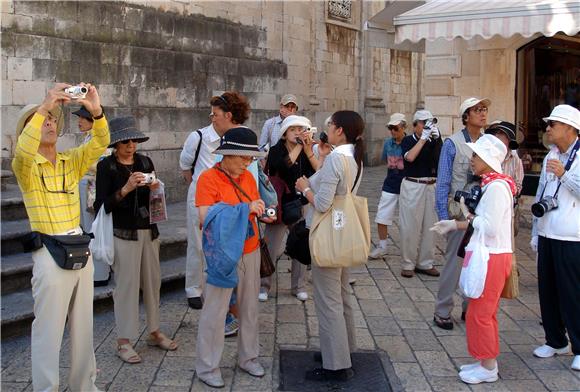 Japanski turisti u Dubrovniku                                                                                                                                                                                                                   