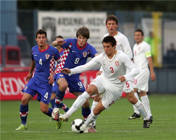 Kvalifikacijska utakmica za plasman na EP 2011. između mladih U-21 reprezentacija Hrvatske i Srbije                                                                                                                                             