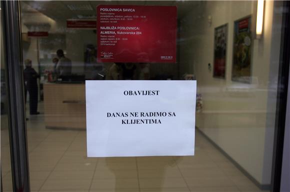 Opljačkana banka u zagrebačkom naselju Savica                                                                                                                                                                                                   