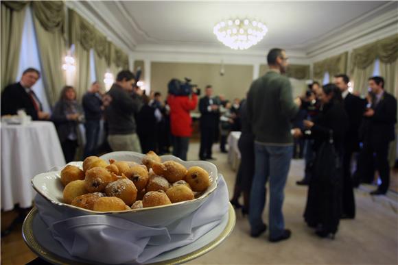 Prigodno druženja premijerke Kosor s novinarima u povodu Božićnih i Novogodišnjih blagdana                                                                                                                                                      