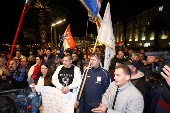 Split: mimohod za hrvatske branitelje                                                                                                                                                                                                           