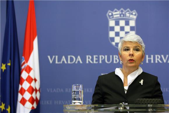 Tiskovna konferencija predsjednice Vlade RH Jadranke Kosor                                                                                                                                                                                      