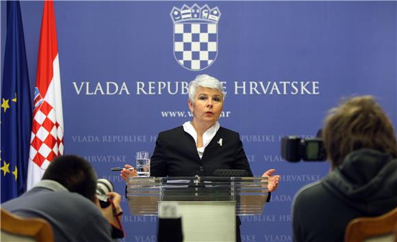 Tiskovna konferencija predsjednice Vlade RH Jadranke Kosor                                                                                                                                                                                      