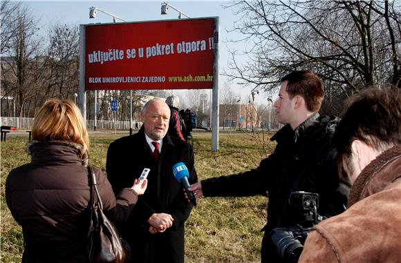 Tiskovna konferencija Bloka umirovljenici zajedno i Pokreta otpora                                                                                                                                                                              