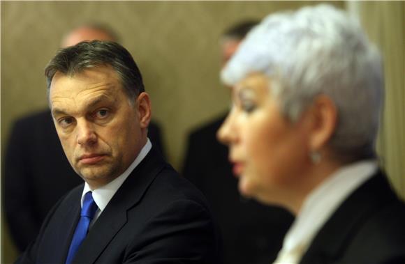 Jadranka Kosor i Viktor Orban održali zajedničku tiskovnu konferenciju nakon sastanka                                                                                                                                                           