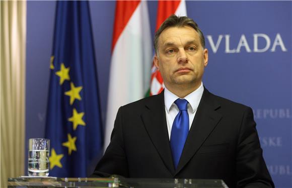 Jadranka Kosor i Viktor Orban održali zajedničku tiskovnu konferenciju nakon sastanka                                                                                                                                                           