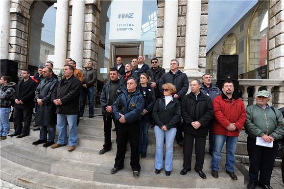 Prosvjed Zajednice braniteljskih udruga Zadarske županije                                                                                                                                                                                       