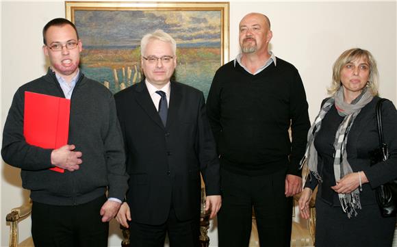 Predsjednik Josipović primio Franu Lučića                                                                                                                                                                                                       