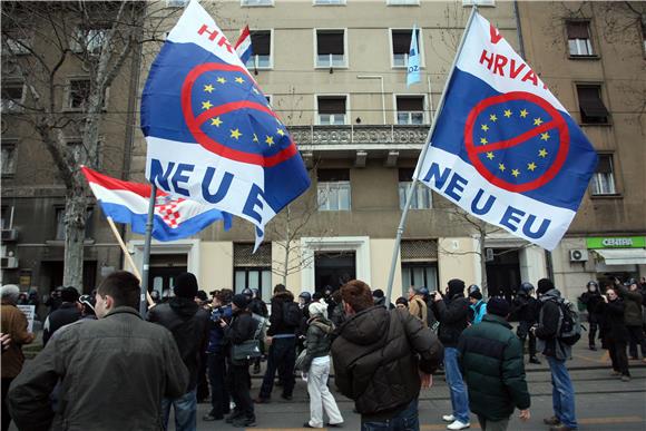 Zagreb: počeo prosvjed                                                                                                                                                                                                                          