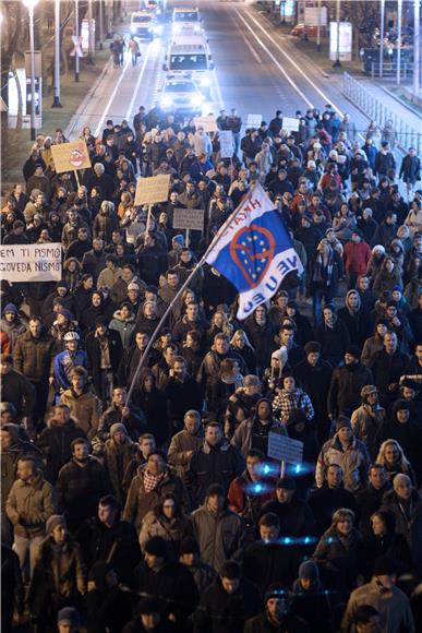 Prosvjedna šetnja Zagrebom                                                                                                                                                                                                                      