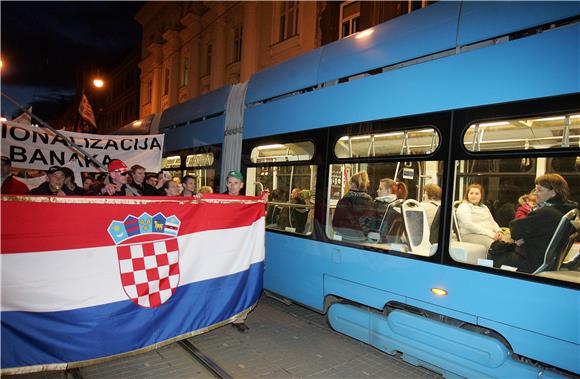 Završen zagrebački prosvjed                                                                                                                                                                                                                     