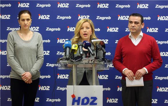 Konferencija za novinare zagrebačkog HDZ-a                                                                                                                                                                                                      