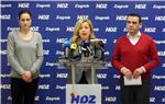 Konferencija za novinare zagrebačkog HDZ-a                                                                                                                                                                                                      