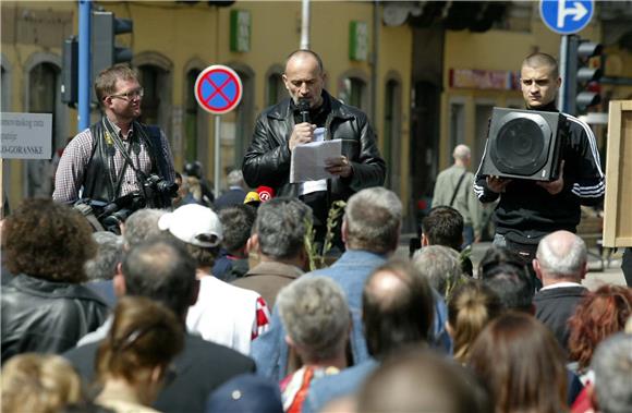 Rijeka: prosvjed zbog Haaških presuda                                                                                                                                                                                                           