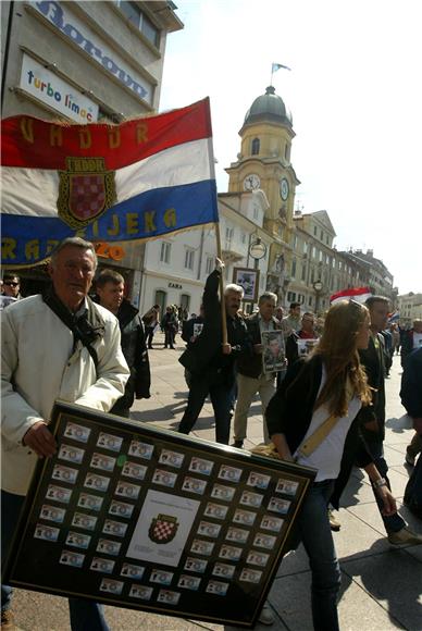 Rijeka: prosvjed zbog Haaških presuda                                                                                                                                                                                                           