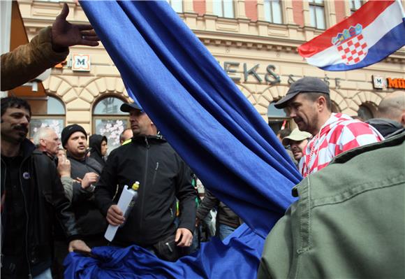 Prosvjedni skup ''Za Domovinu'' u Zagrebu                                                                                                                                                                                                       