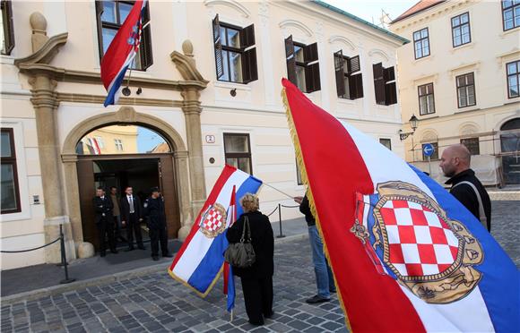 Prosvjed zbog Brammertzova posjeta Zagrebu                                                                                                                                                                                                      