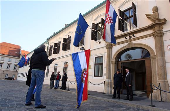 Prosvjed zbog Brammertzova posjeta Zagrebu                                                                                                                                                                                                      