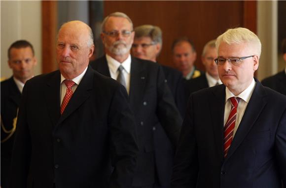 Josipović primio norveškog kralja Haralda V                                                                                                                                                                                                     