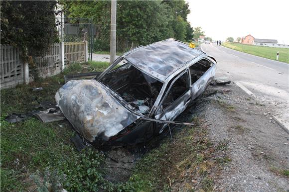 Automobil izgorio, vozač poginuo                                                                                                                                                                                                                