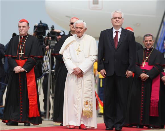 Papa Benedikt XVI. stupio na hrvatsko tlo                                                                                                                                                                                                       