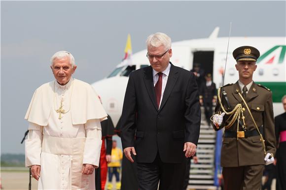 Papa Benedikt XVI. stupio na hrvatsko tlo                                                                                                                                                                                                       