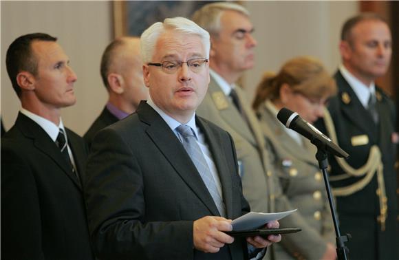 Josipović primio izaslanstvo 113. brigade HV-a                                                                                                                                                                                                  