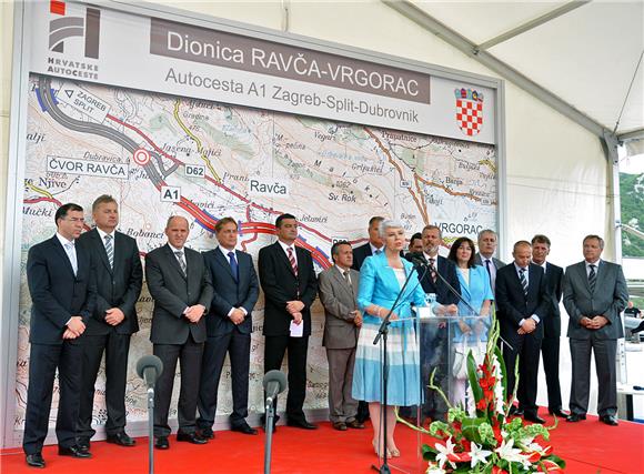 Premijerka Kosor otvorila dionicu Ravča-Vrgorac autoceste A1                                                                                                                                                                                    