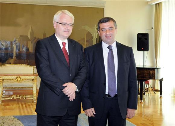 Josipović primio Davida Bakradzea                                                                                                                                                                                                               