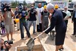 Knin - premijerka položila temeljni kamen za stambenu zgradu                                                                                                                                                                                    