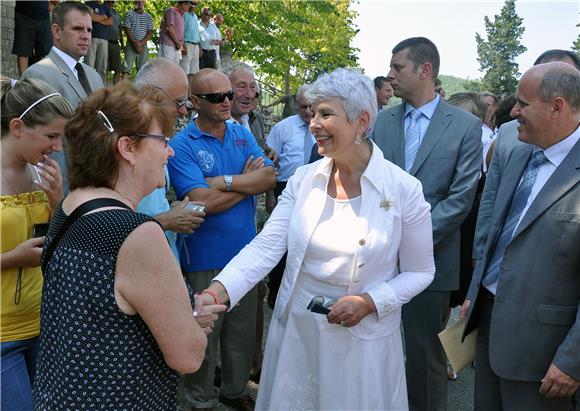 Premijerka Kosor posjetila Korčulu                                                                                                                                                                                                              