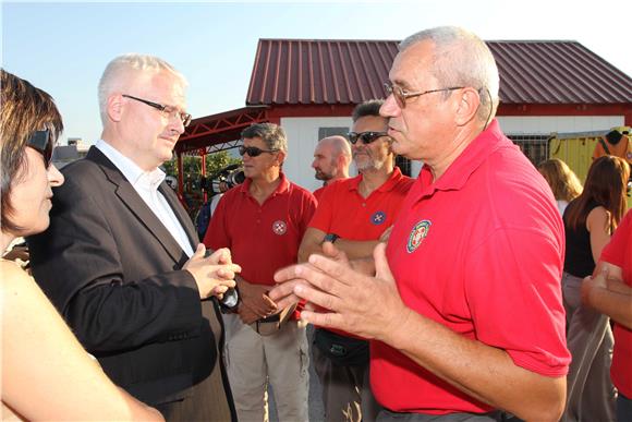 Predsjednik Josipović u Splitu posjetio HGSS                                                                                                                                                                                                    