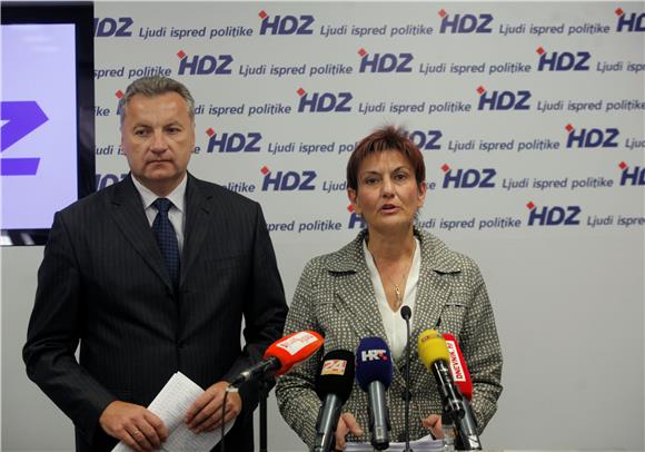 Konferencija za novinare HDZ-a                                                                                                                                                                                                                  