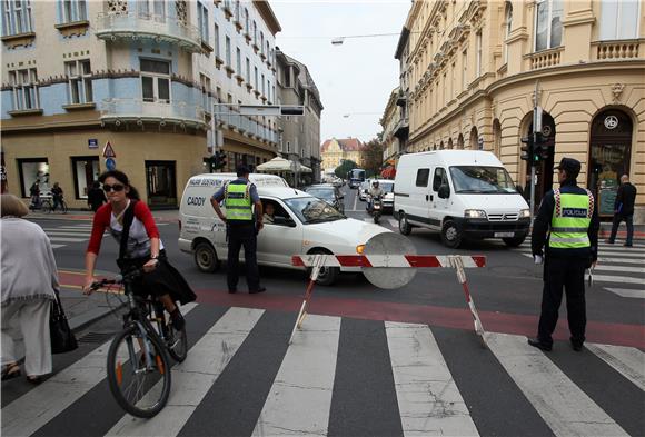 Zagreb: za promet motornih vozila zatvoren Gornji grad i dio središnje zone                                                                                                                                                                     