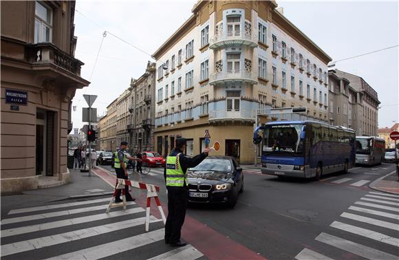 Zagreb: za promet motornih vozila zatvoren Gornji grad i dio središnje zone                                                                                                                                                                     