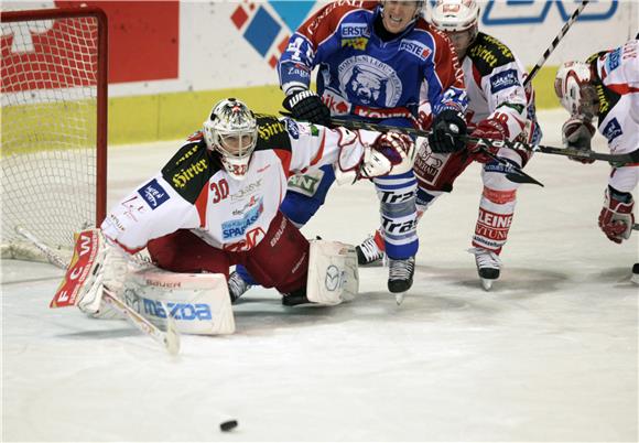  Održano 10. kolo  EBEL lige u hokeju na ledu između Medveščaka i KAC-a iz Klagenfurta                                                                                                                                                          