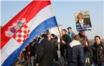 Prosvjed HČSP-a ispred veleposlanstva Republike Srbije u Zagrebu                                                                                                                                                                                