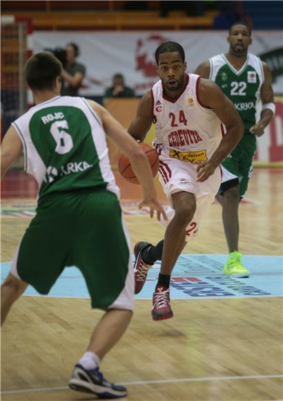 Košarkaška utakmica 8. kola regionalne ABA lige između Cedevite i Krke                                                                                                                                                                          