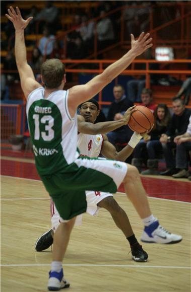 Košarkaška utakmica 8. kola regionalne ABA lige između Cedevite i Krke                                                                                                                                                                          