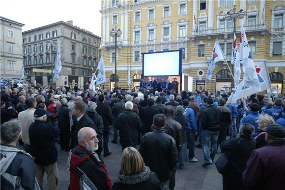 Predizborni skup HDZ-a u Rijeci                                                                                                                                                                                                                 